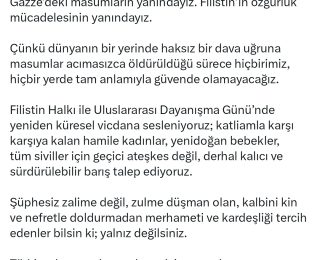 Emine Erdoğan’dan Filistin’e destek