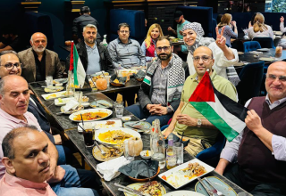 İngiltere’de Gazze’ye destek için yemek düzenledi