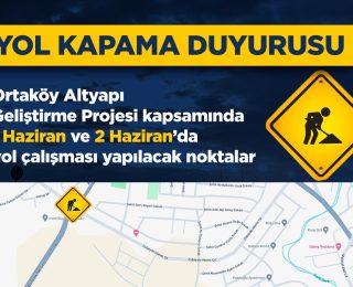 Metehan çemberinde kazı çalışması nedeniyle hafta sonu bölgedeki yollar kapalı olacak