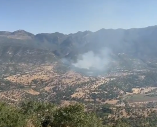PKK’lı teröristler Türk askerinden gizlenmek için orman yakmaya başladı